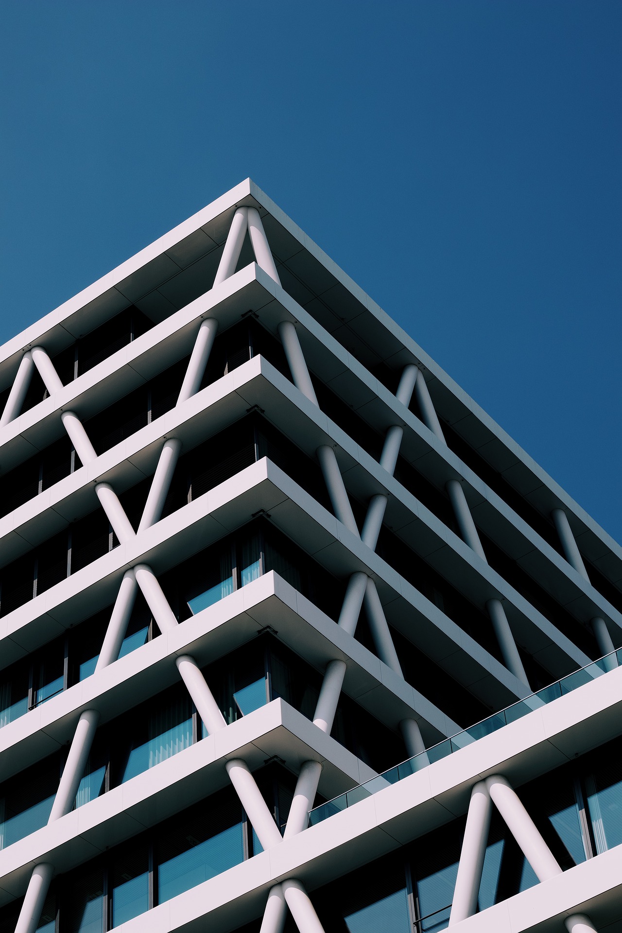 Architectural blueprint and tools, representing core values