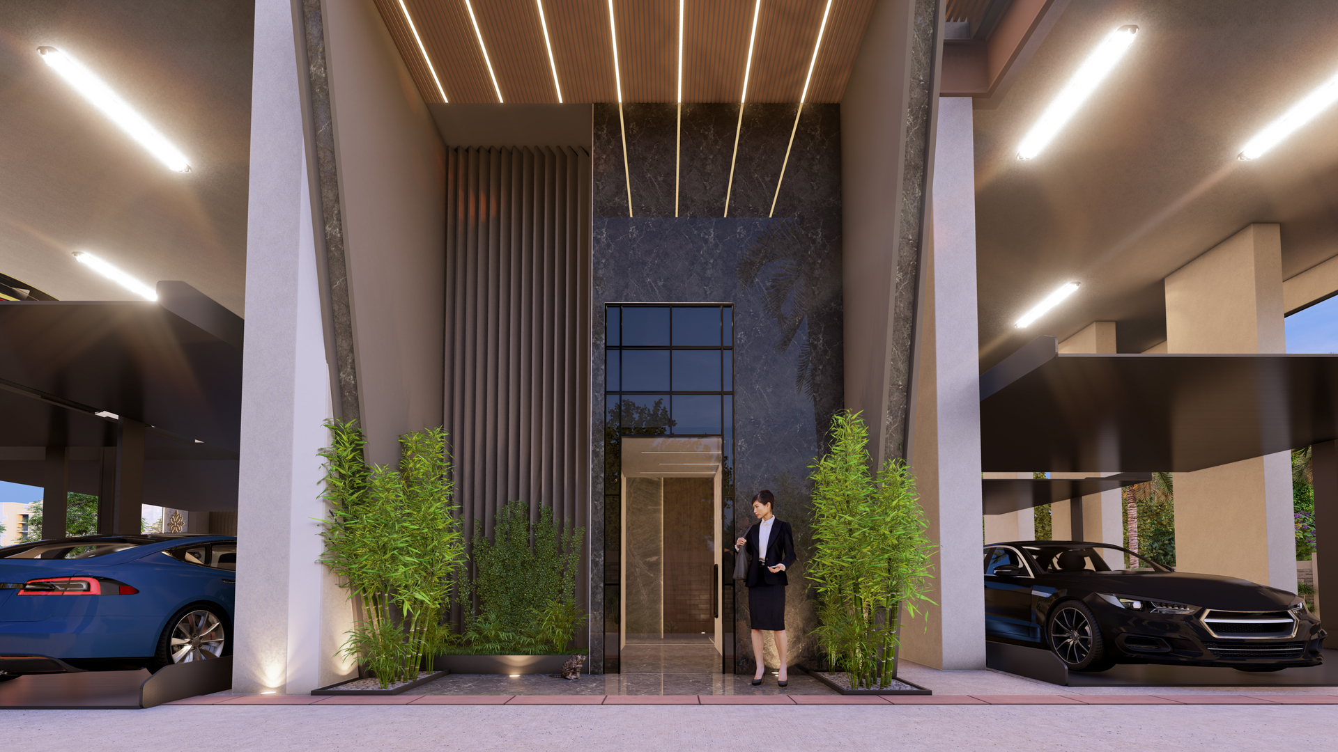 Lush Landscaped Wellness Zones